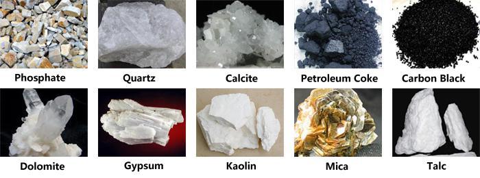 Materials suitable for ultrafine grinding of ores