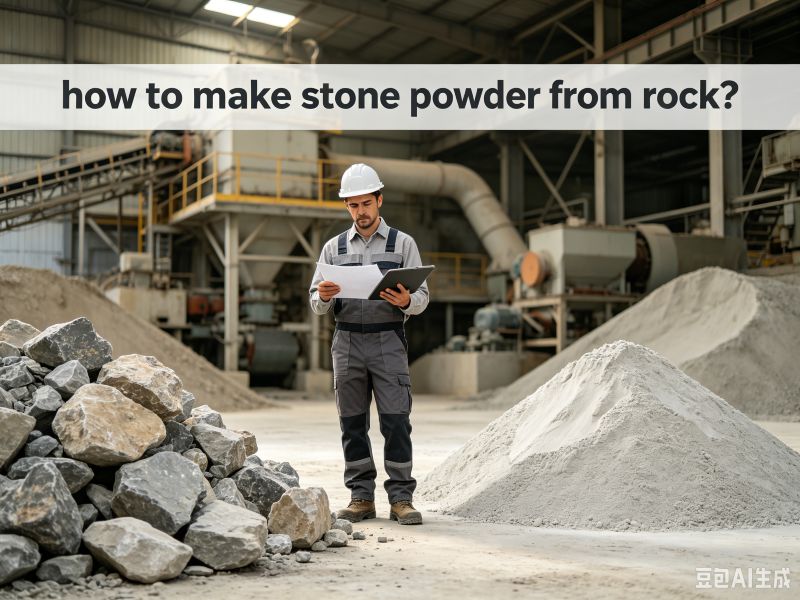 how to make stone powder from rock？